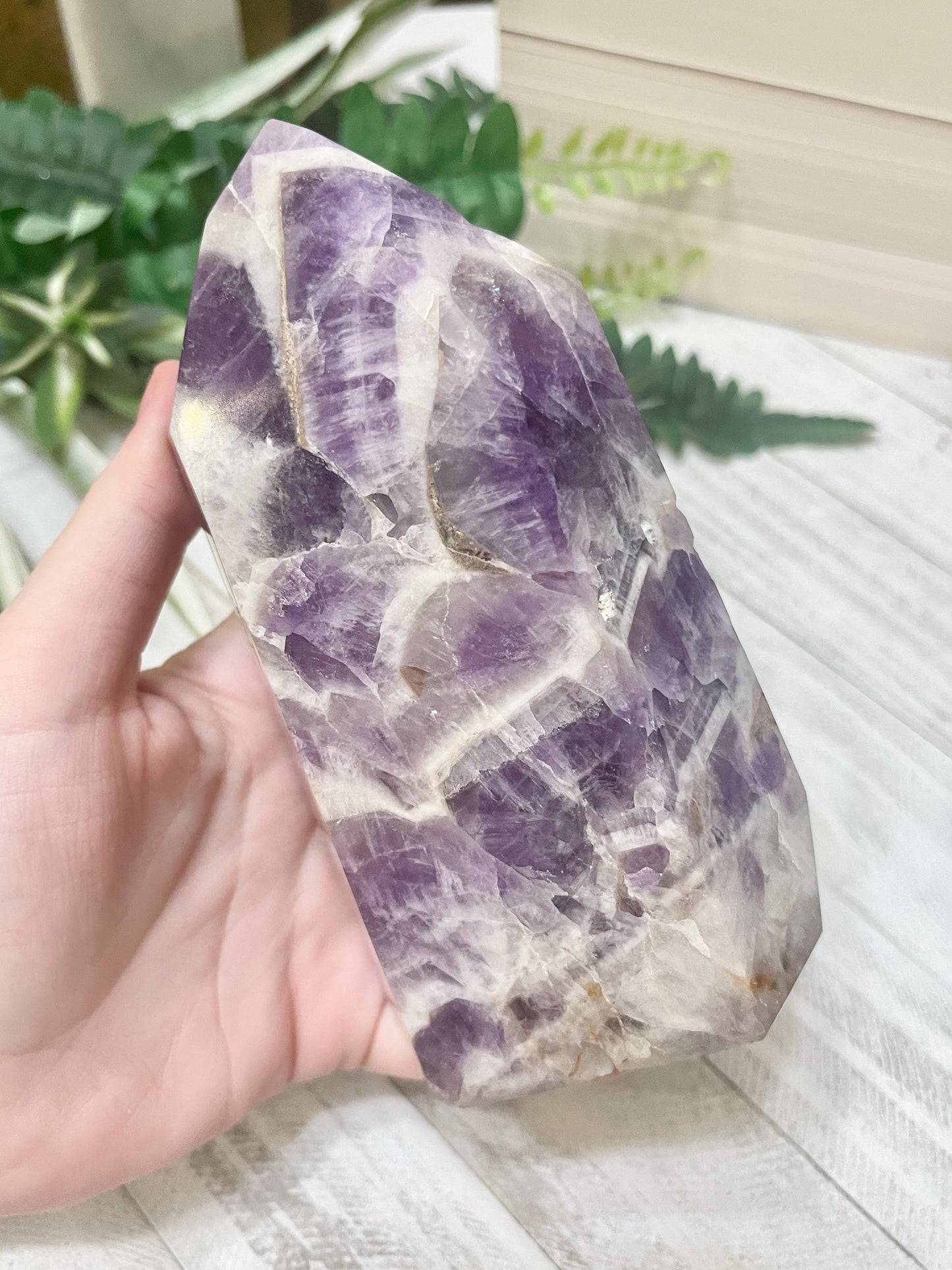 LG chevron amethyst tower