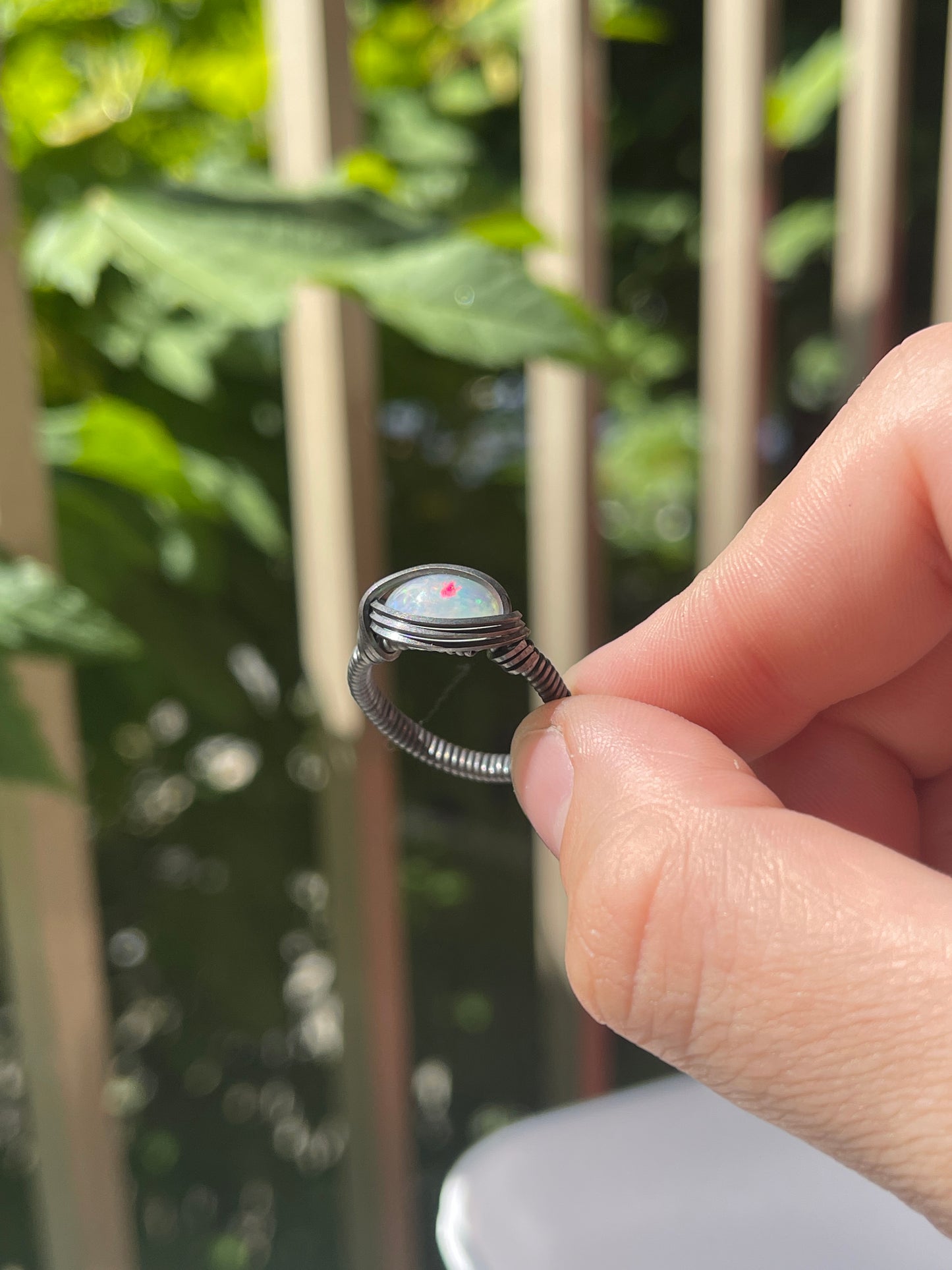 australian opal ring