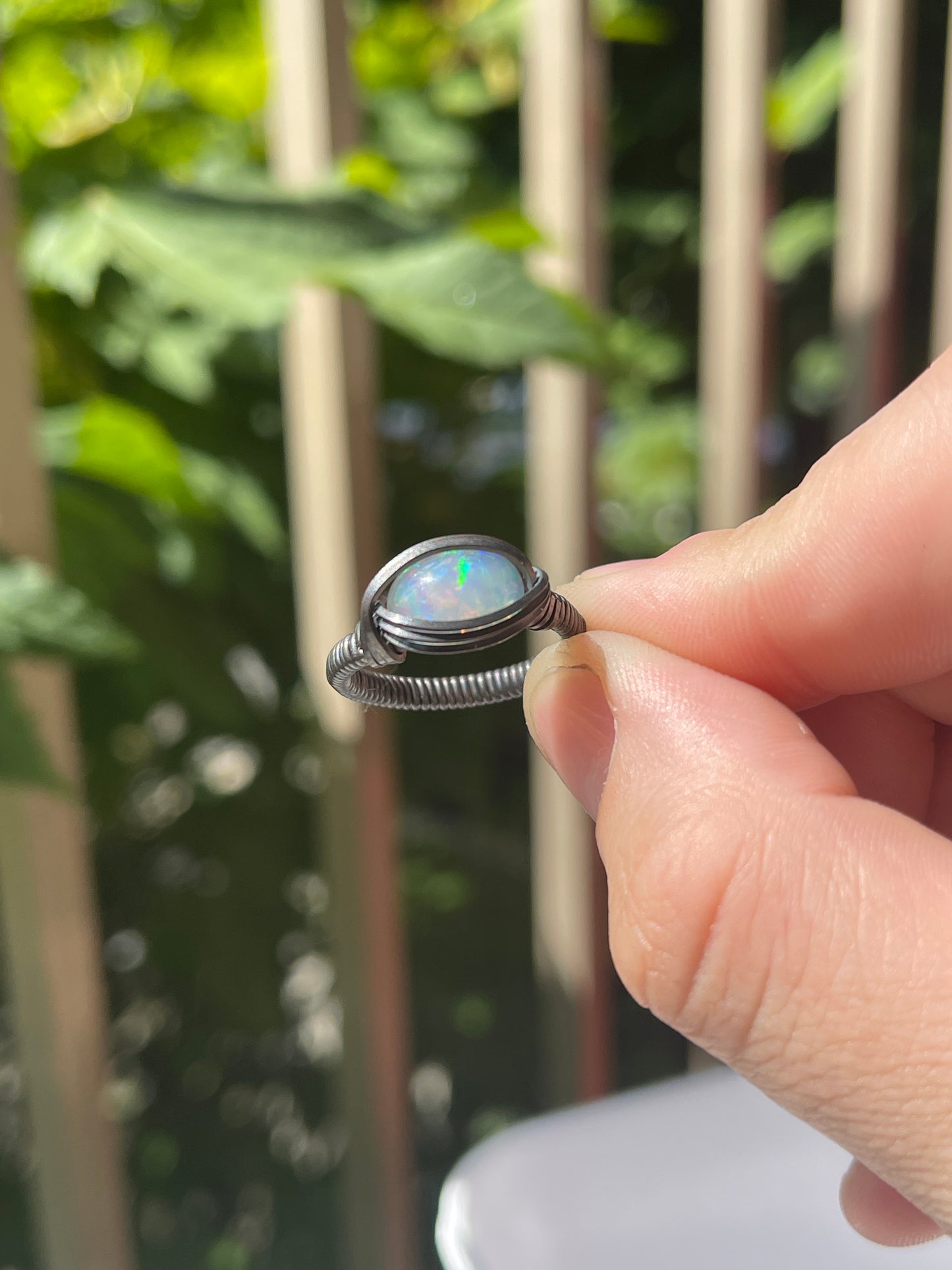 australian opal ring