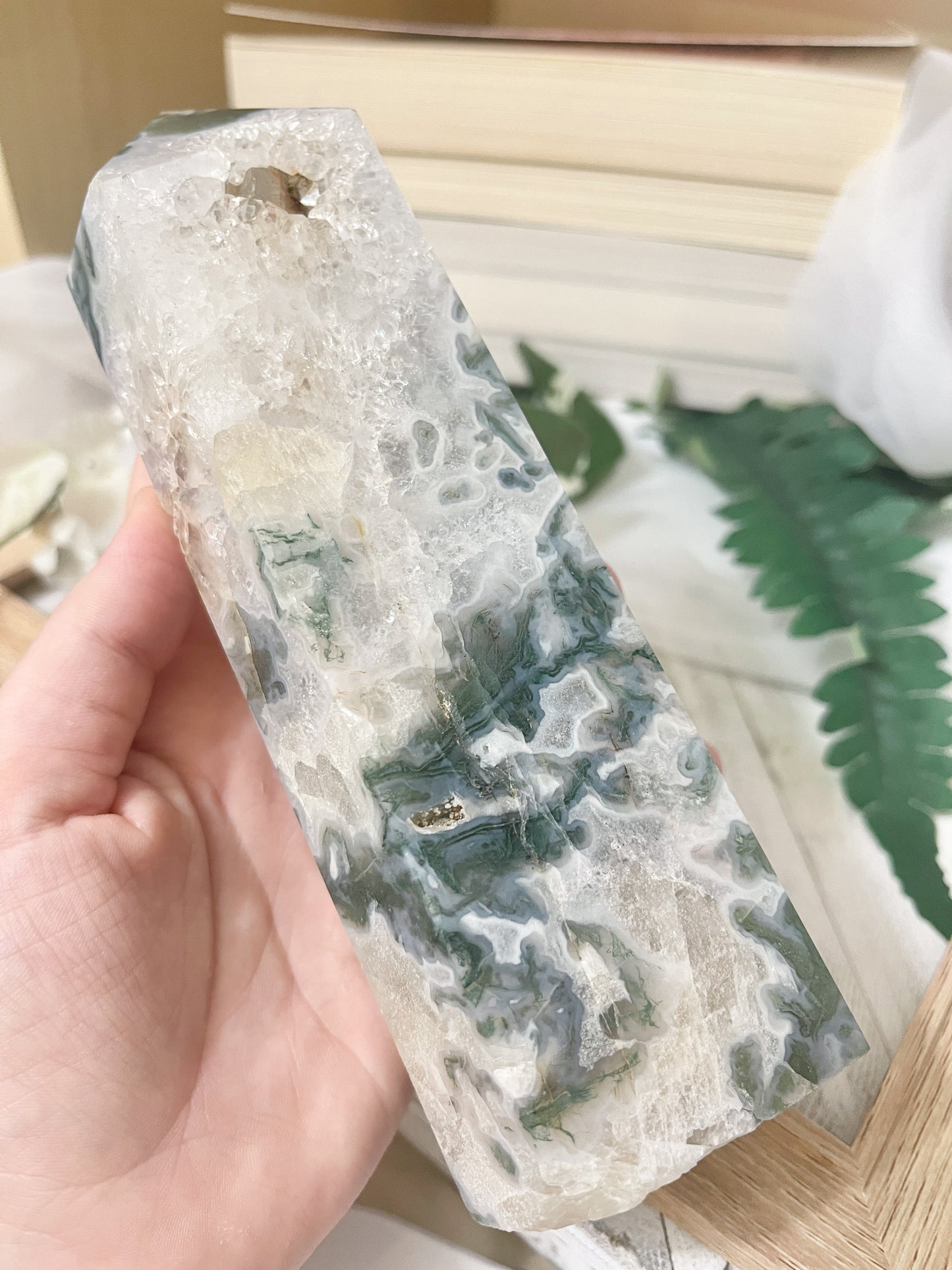moss agate tower