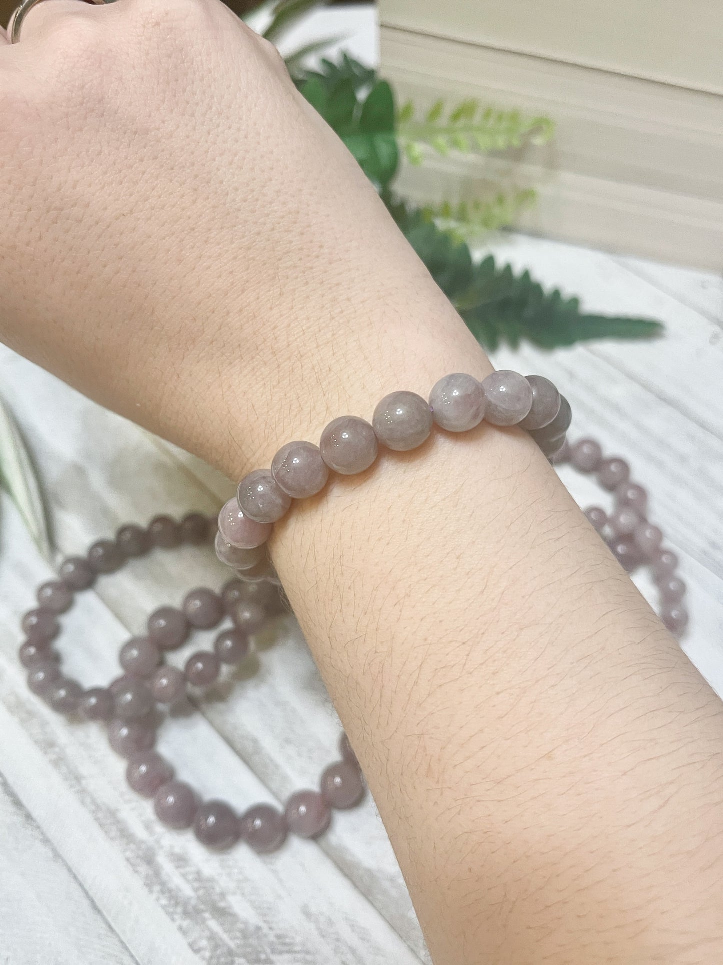 purple rose quartz bracelets