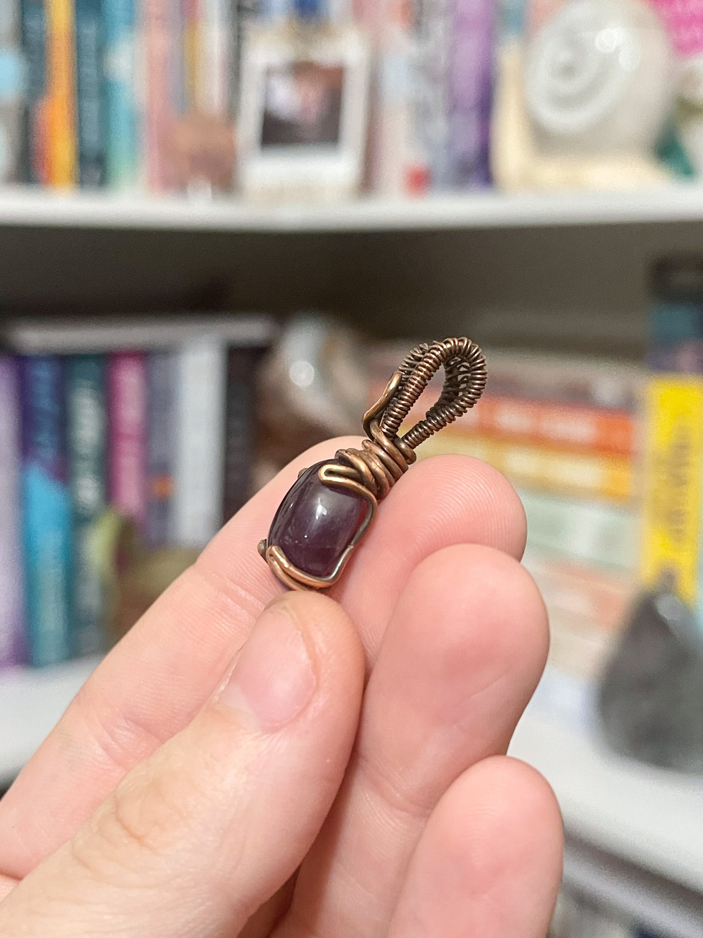 mini amethyst pendant