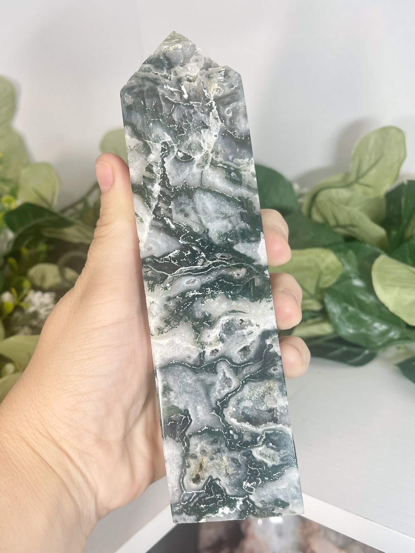 MD moss agate tower