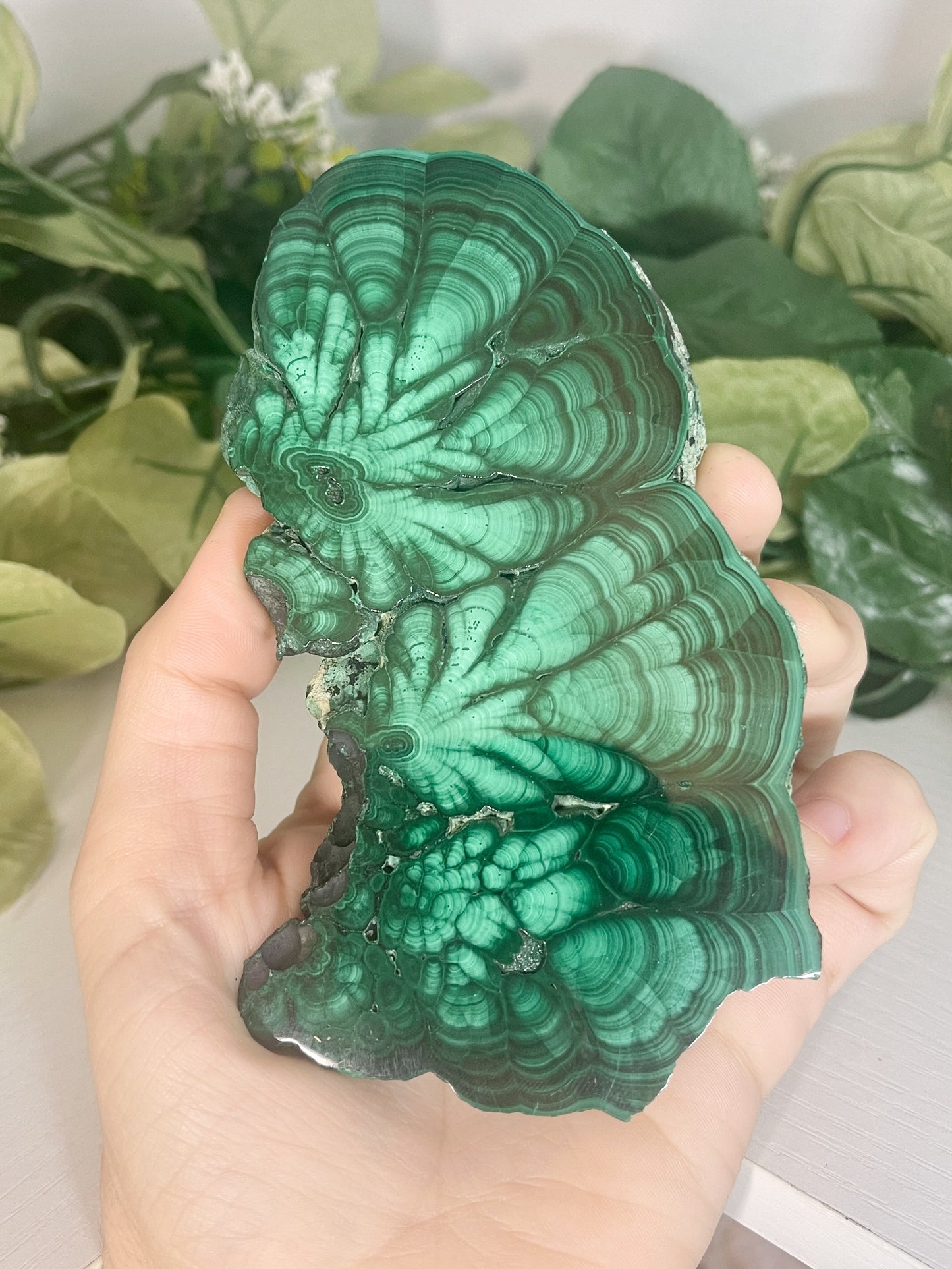 malachite slab