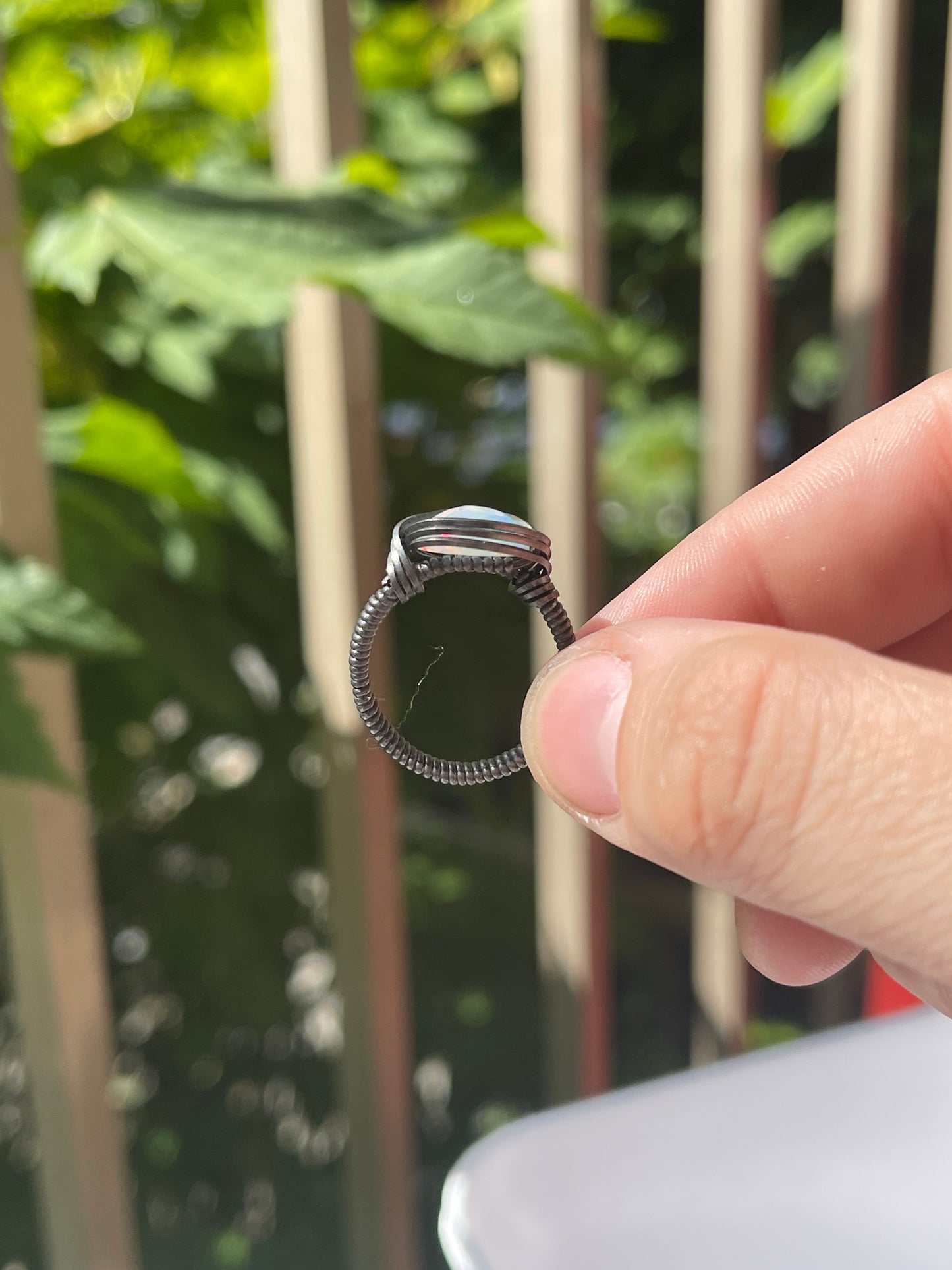 australian opal ring