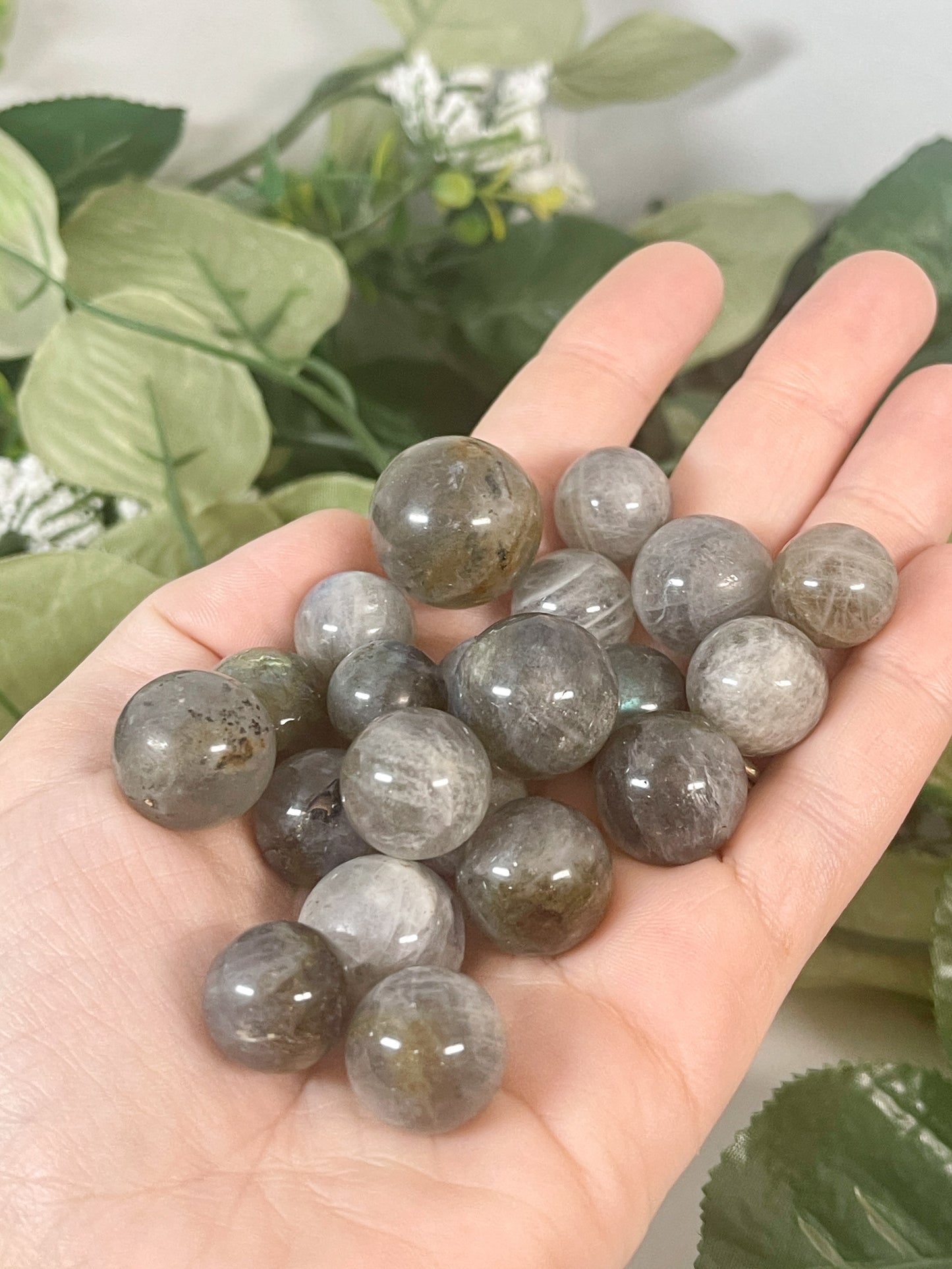 mini labradorite spheres