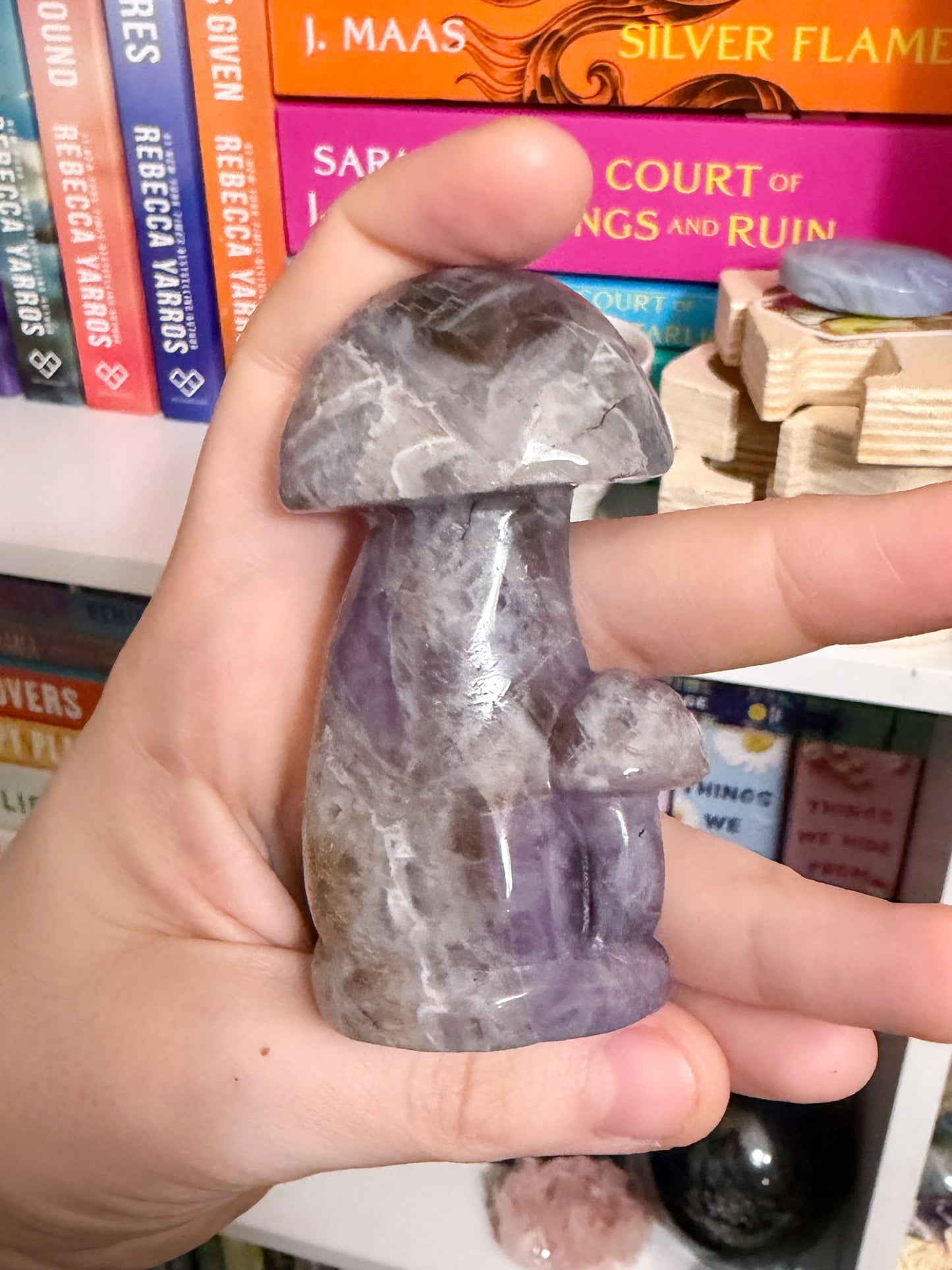 light purple amethyst mushroom cluster