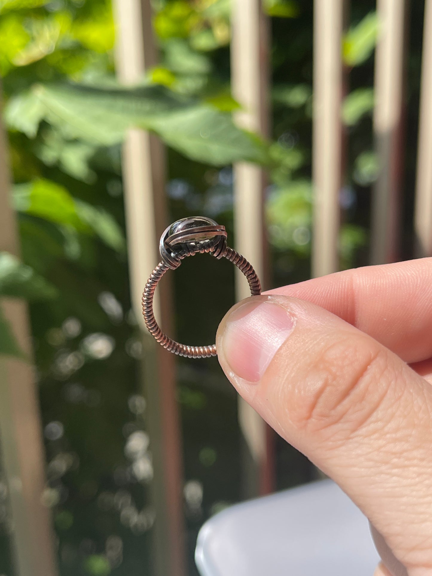 smoky quartz ring
