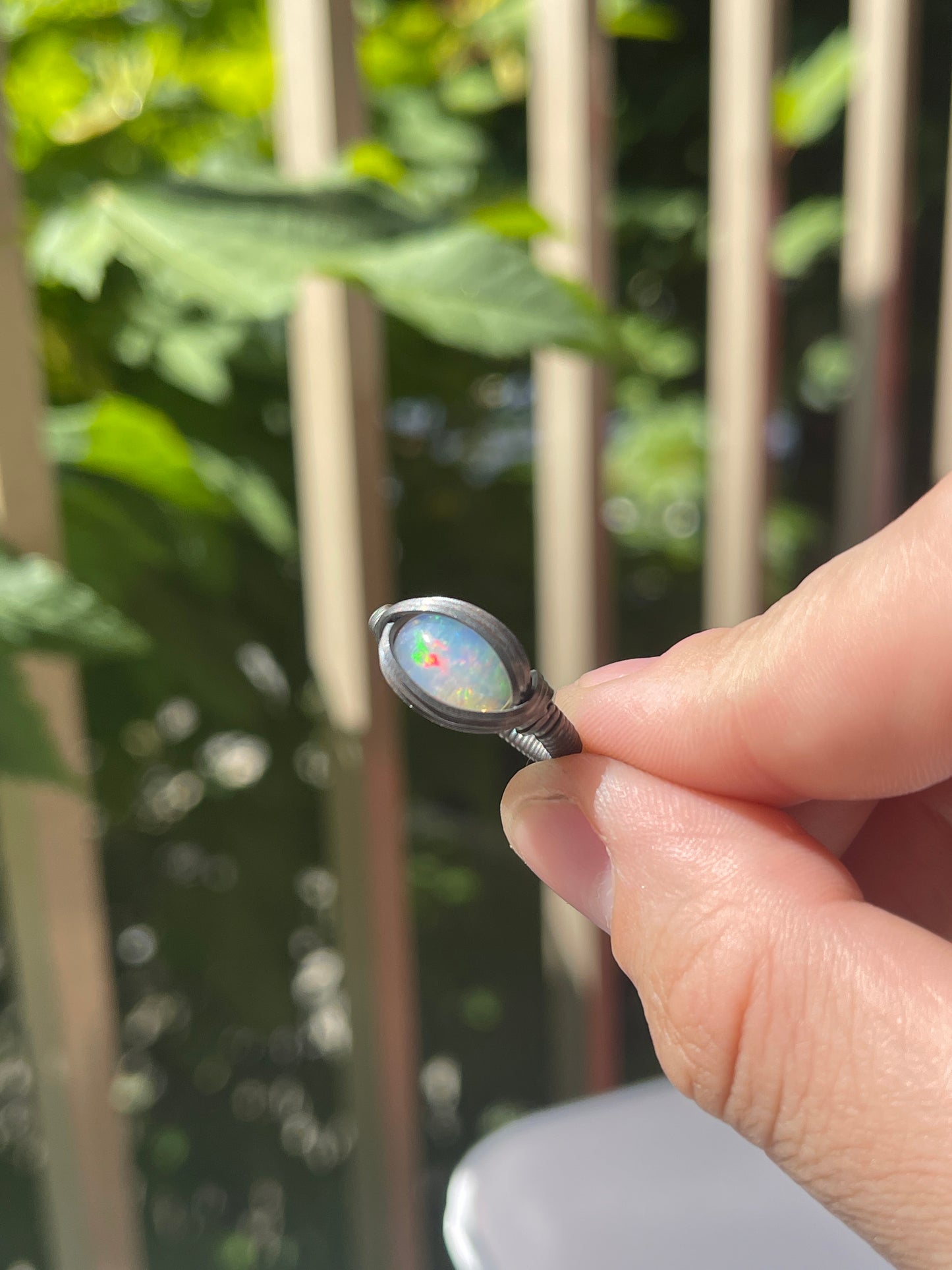 australian opal ring