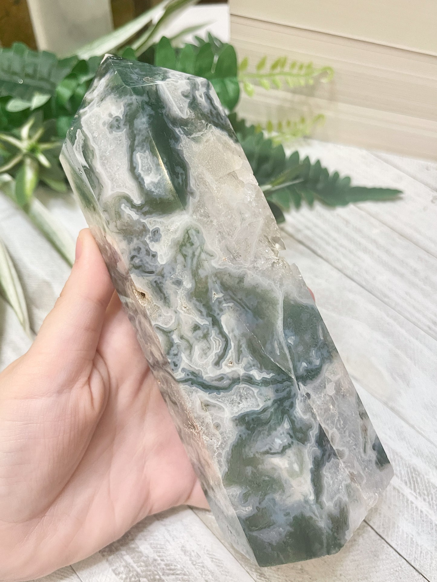 moss agate tower