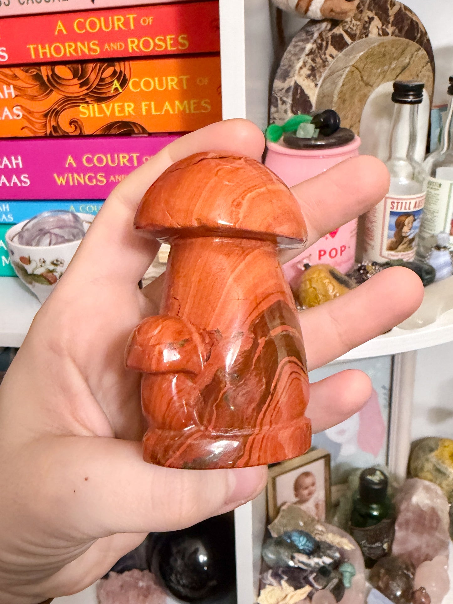 red jasper mushroom cluster