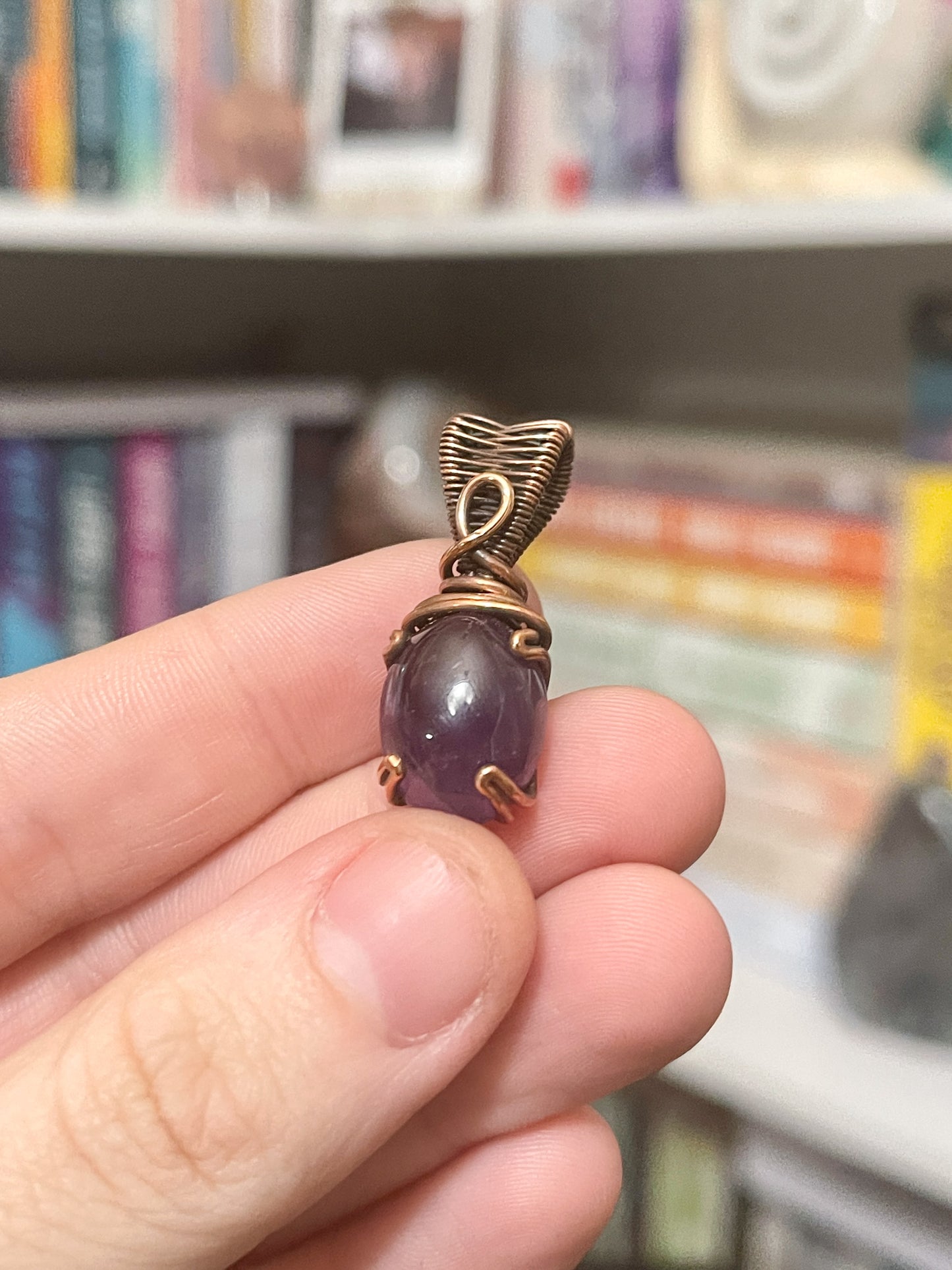 mini amethyst pendant