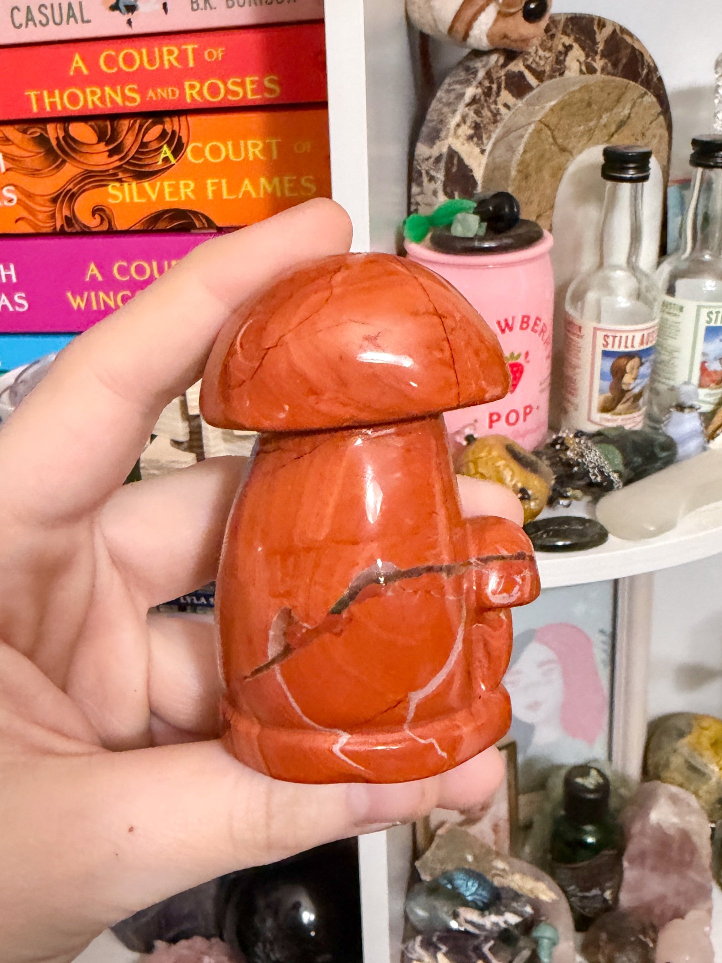 red jasper mushroom cluster