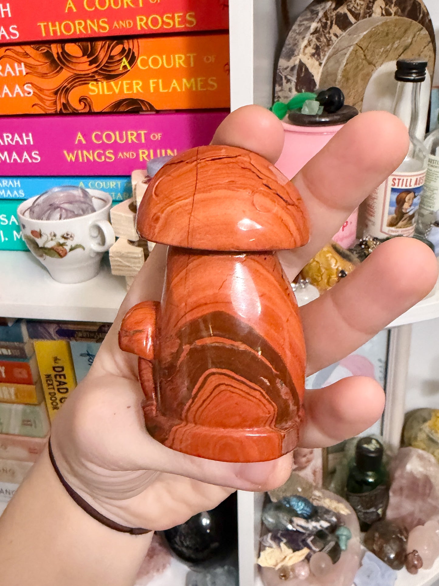 red jasper mushroom cluster