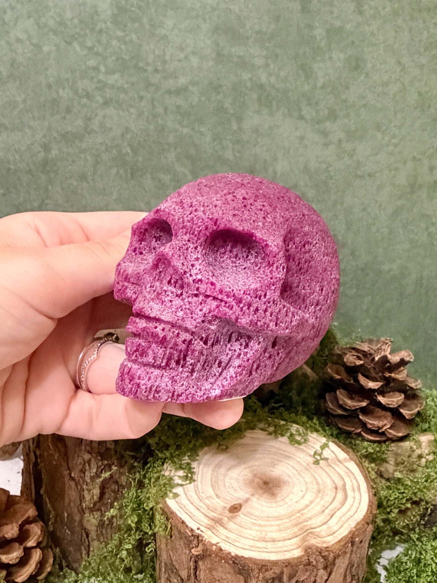 raw ruby skull