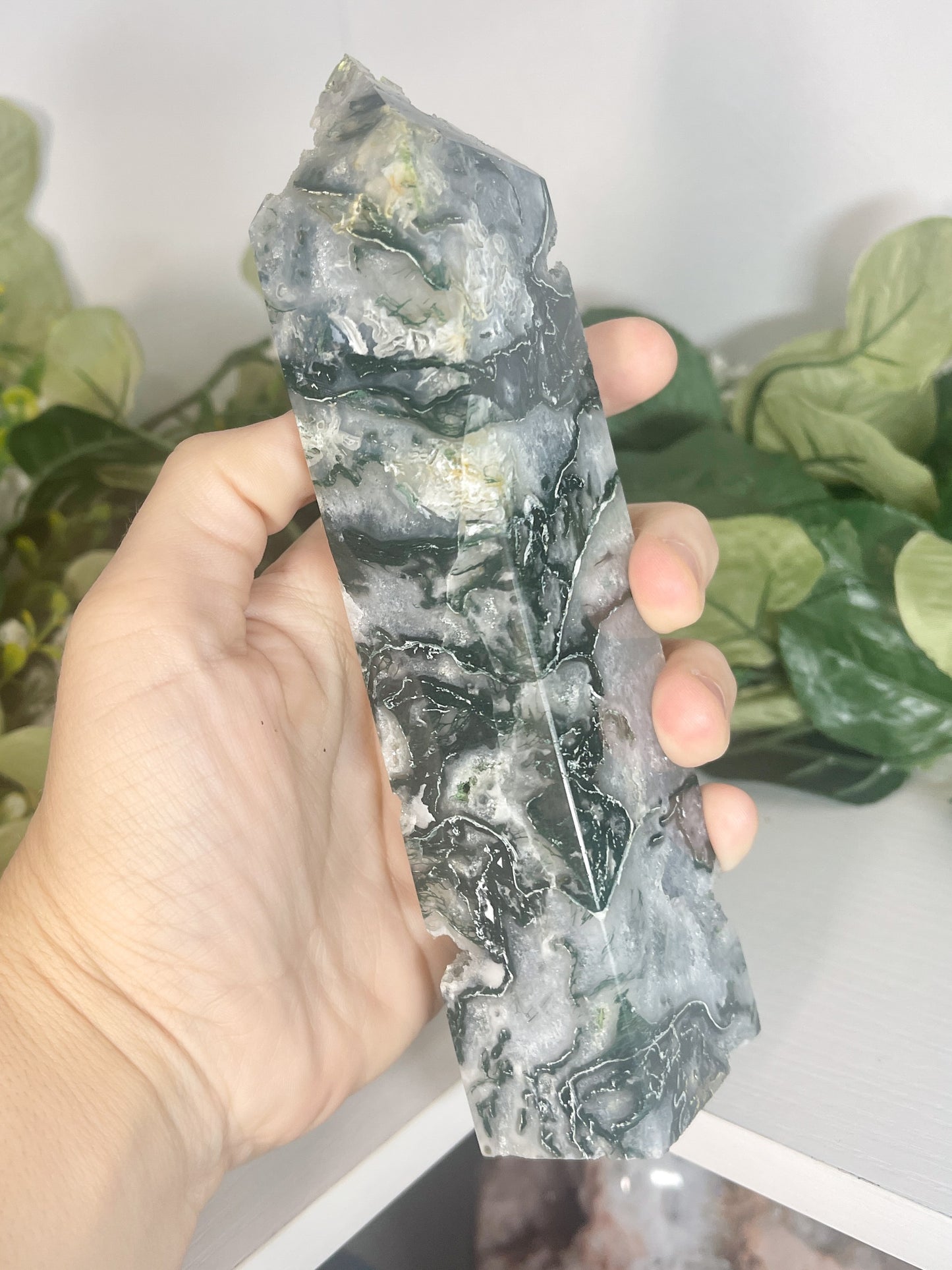 MD moss agate tower