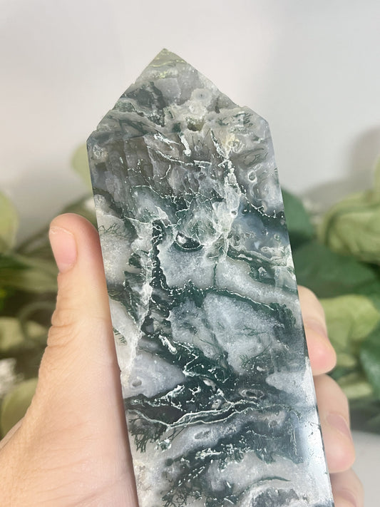 MD moss agate tower
