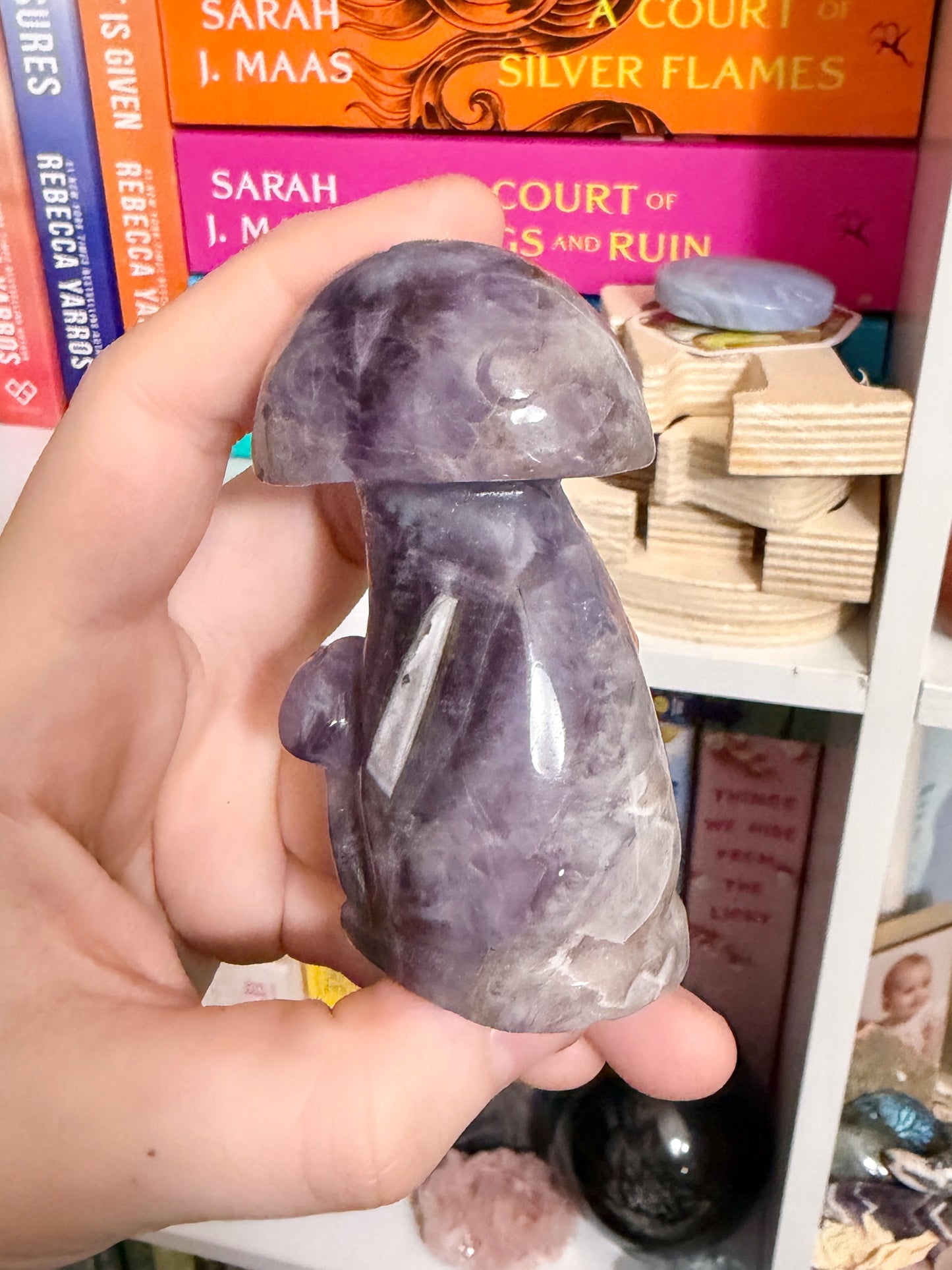 light purple amethyst mushroom cluster