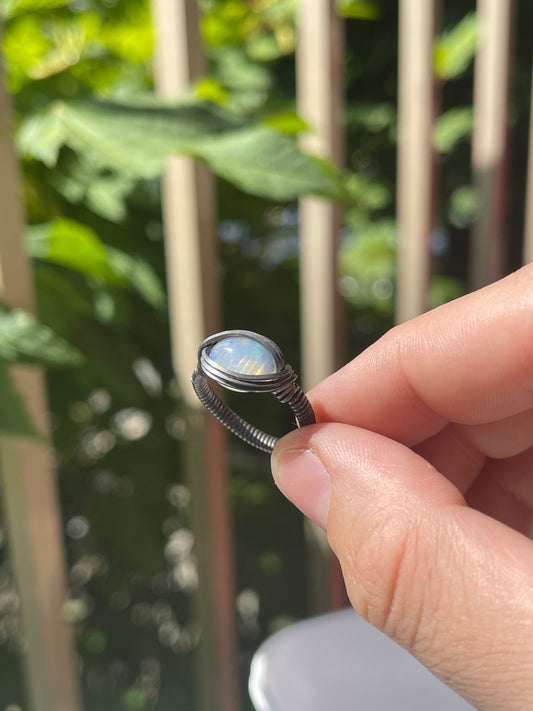 australian opal ring