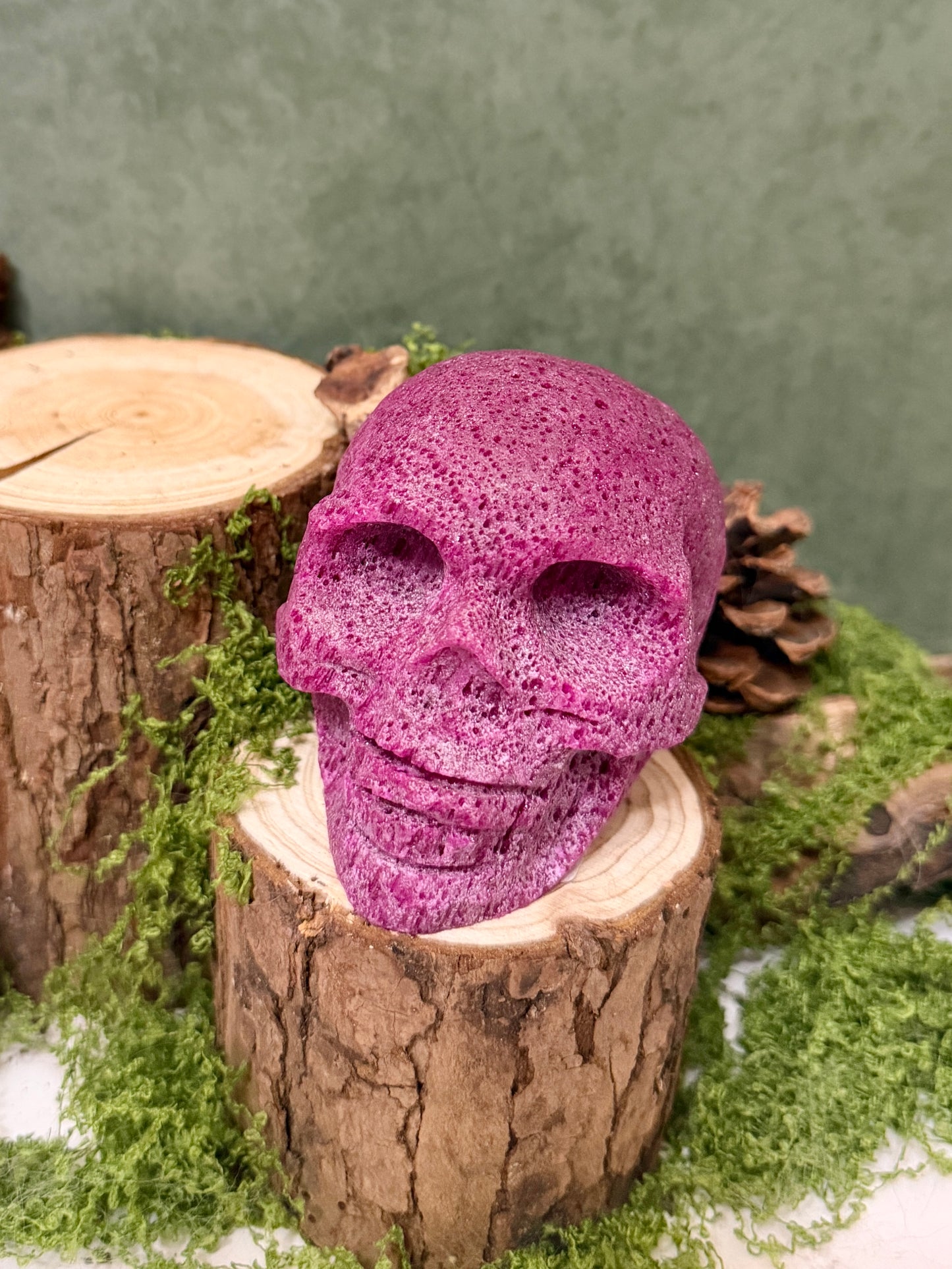 raw ruby skull