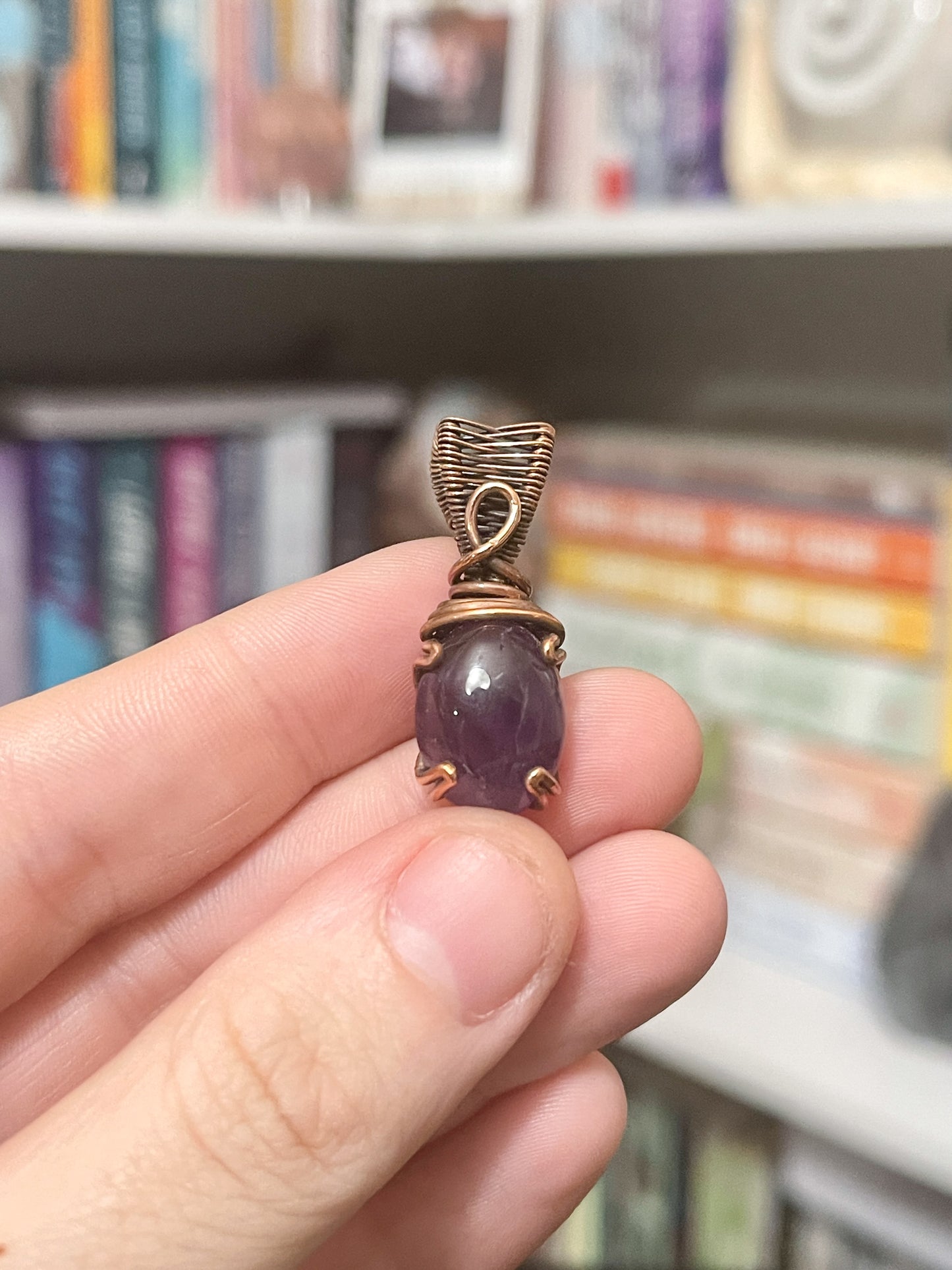 mini amethyst pendant