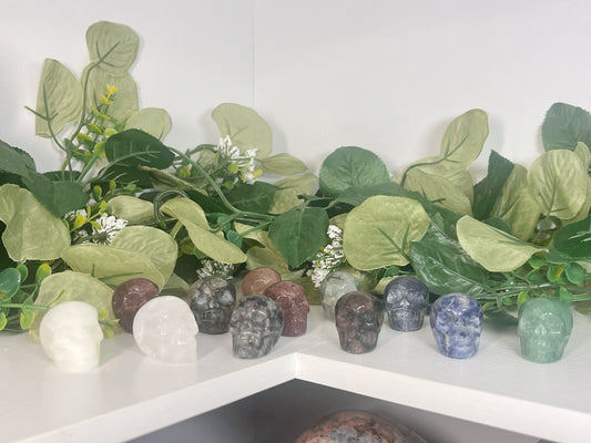 mini skull carvings