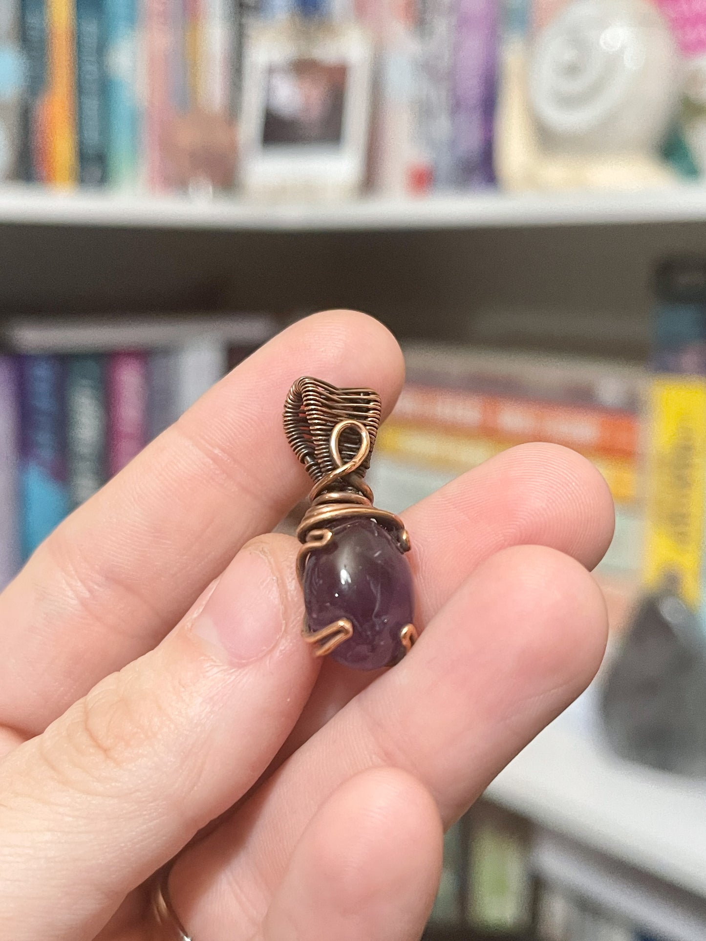 mini amethyst pendant