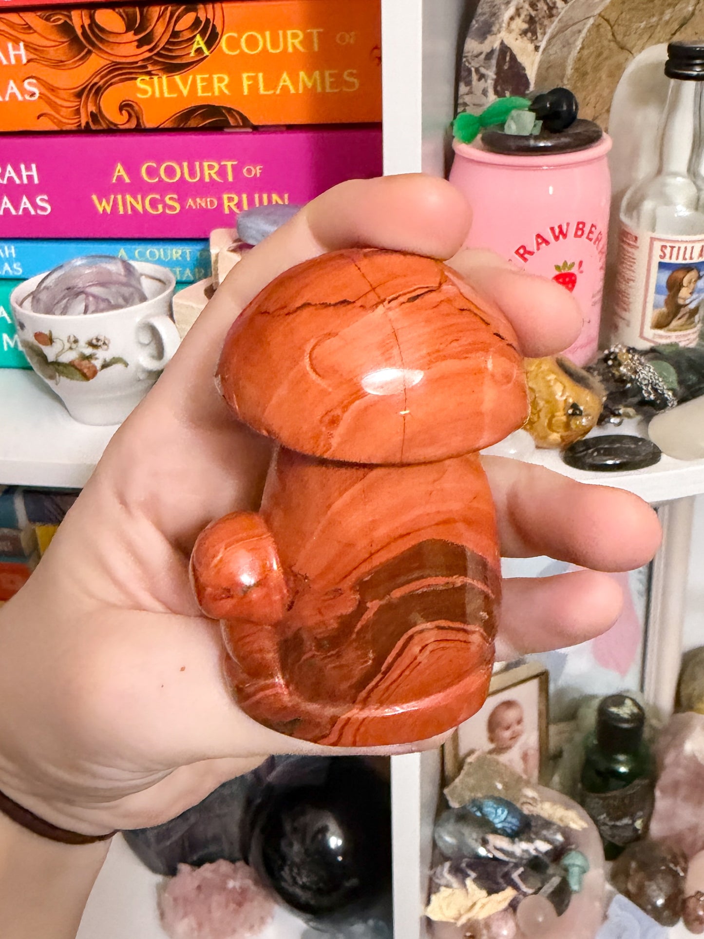 red jasper mushroom cluster